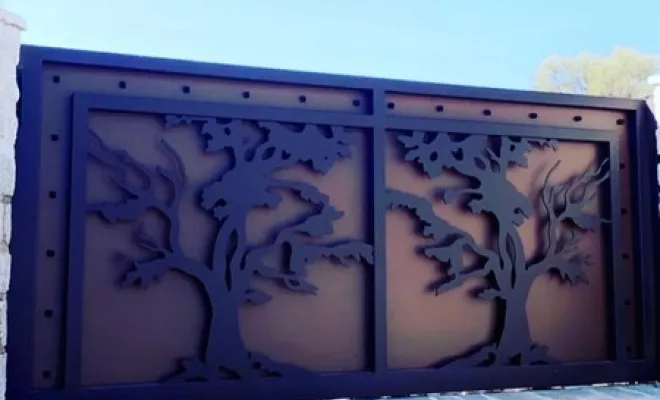 Portail d'art monumental après traitement